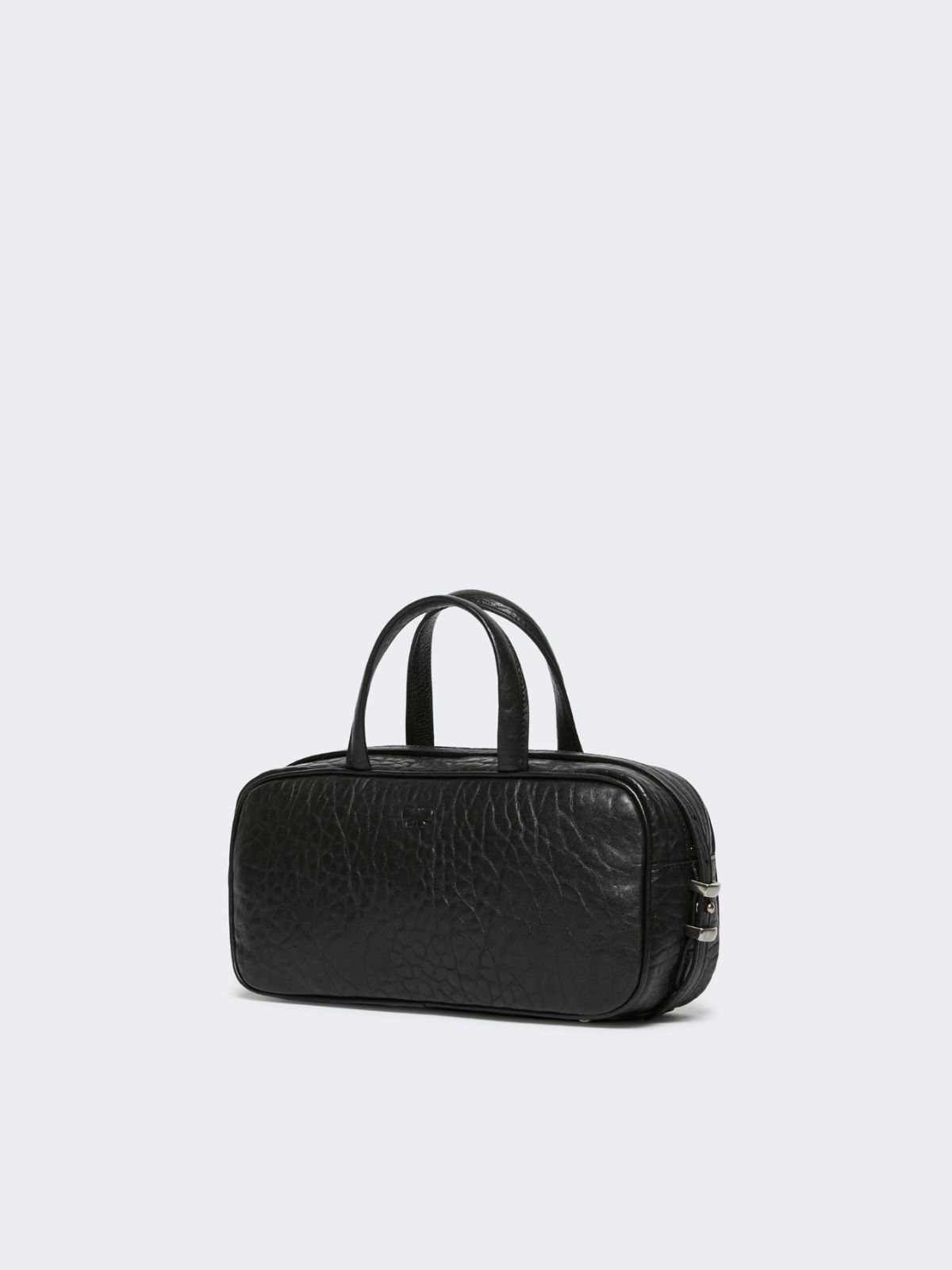 Nappa leather Boston bag - BLACK - Weekend - 2