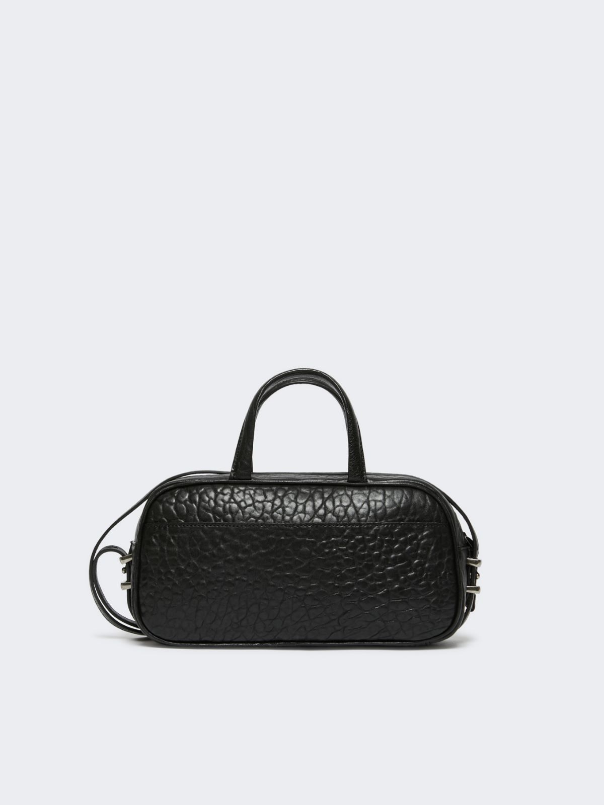 Nappa leather Boston bag - BLACK - Weekend - 3