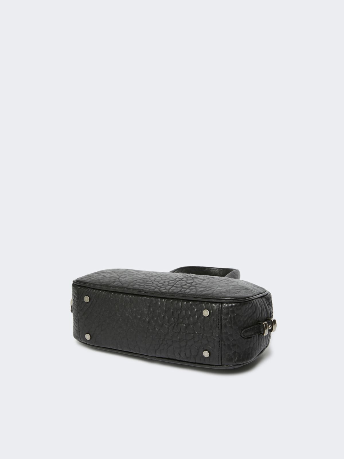 Nappa leather Boston bag - BLACK - Weekend - 6