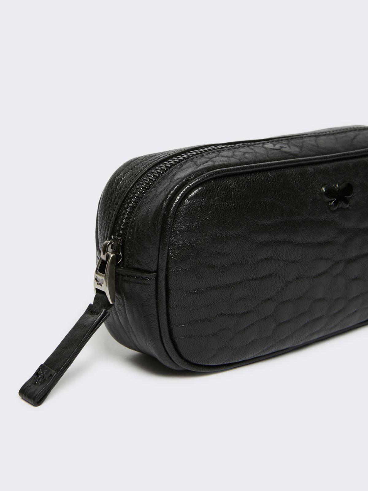 Nappa leather belt bag - BLACK - Weekend - 4