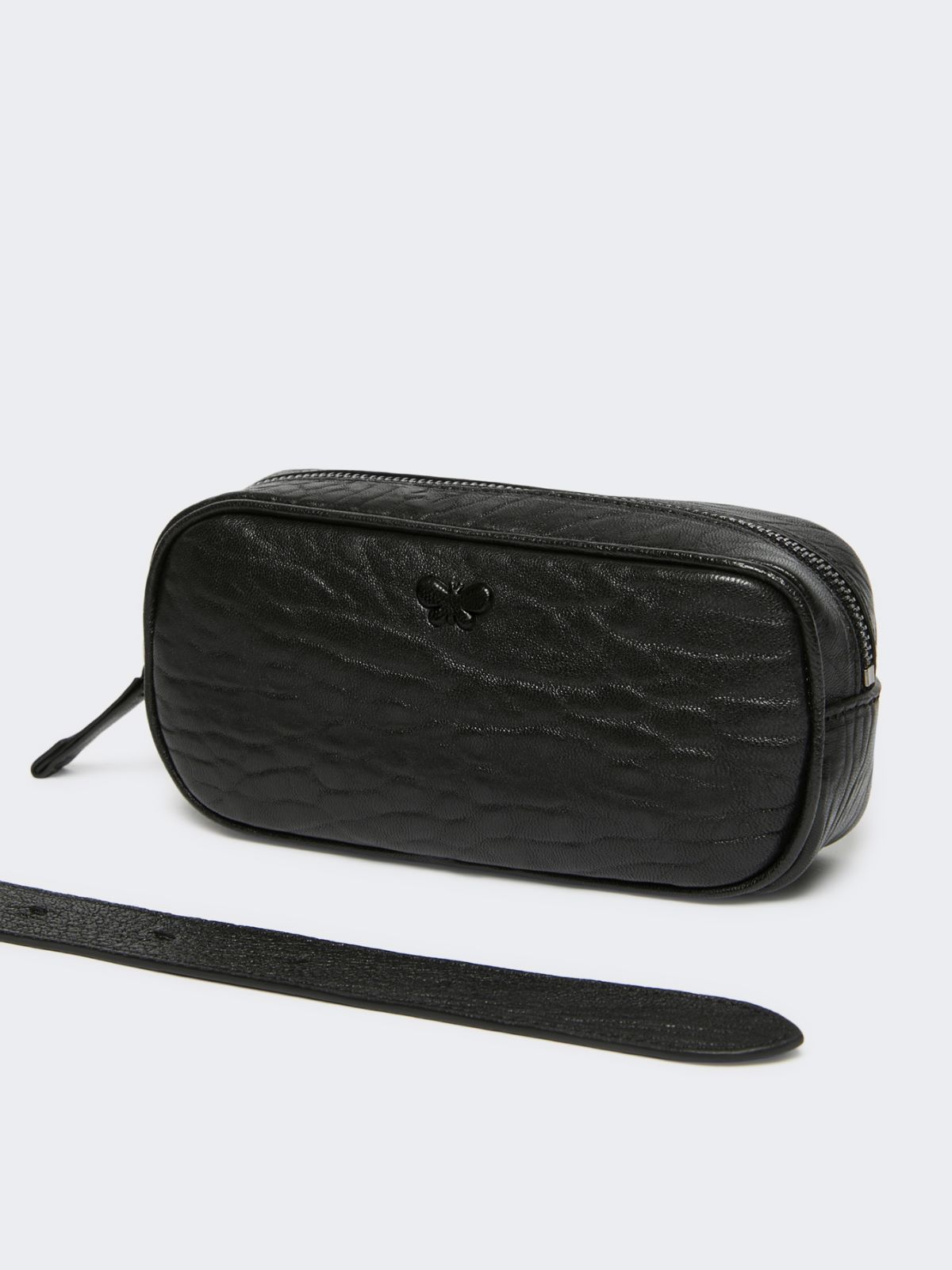 Nappa leather belt bag - BLACK - Weekend - 5