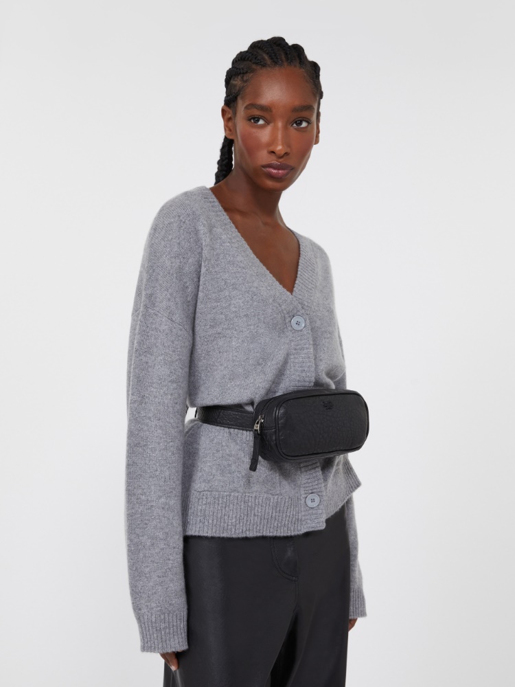 Nappa leather belt bag - BLACK - Weekend - 2