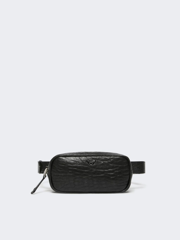 Nappa leather belt bag - BLACK - Weekend