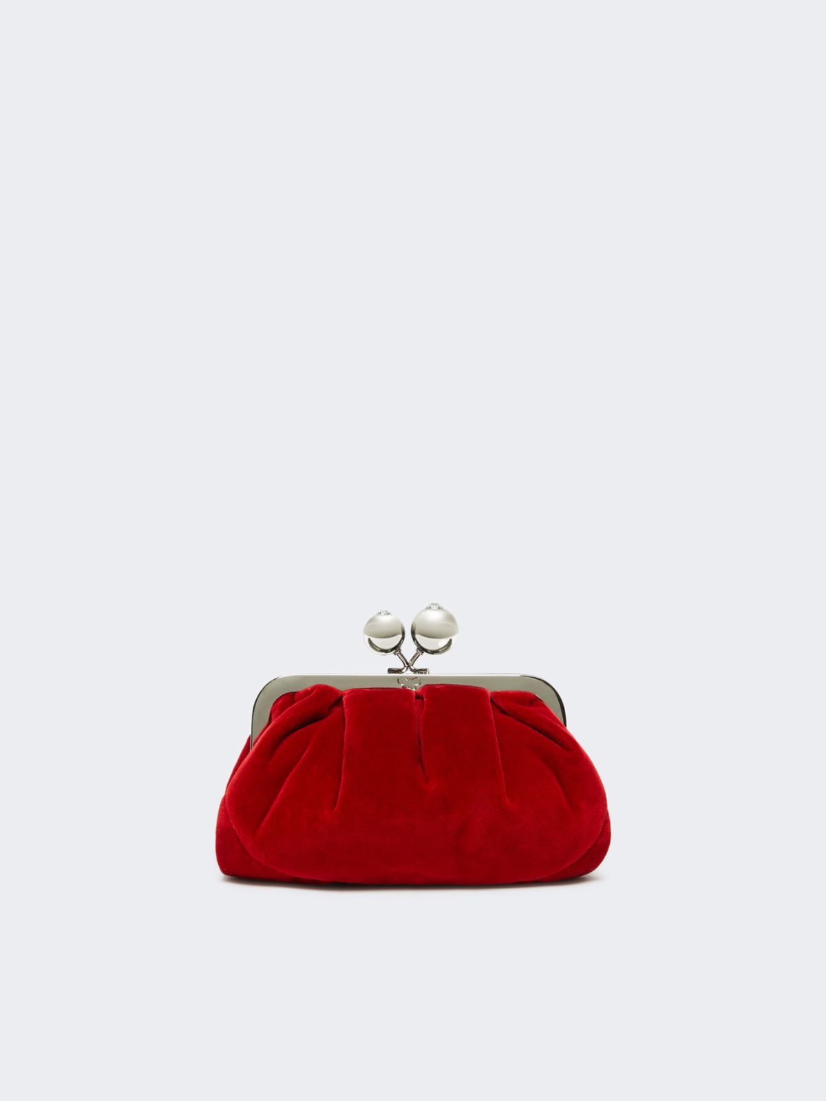 Small cotton velvet Pasticcino Bag - RED - Weekend - 3