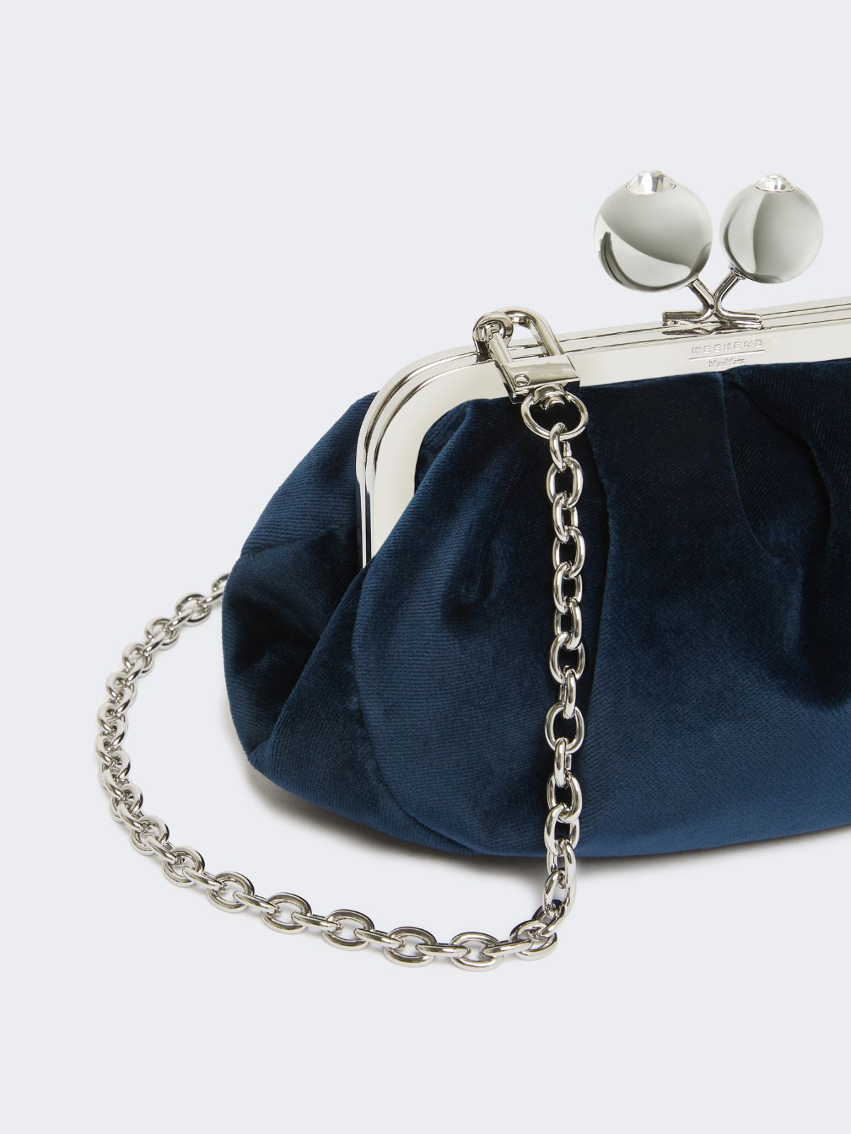 Small cotton velvet Pasticcino Bag - ULTRAMARINE - Weekend - 4
