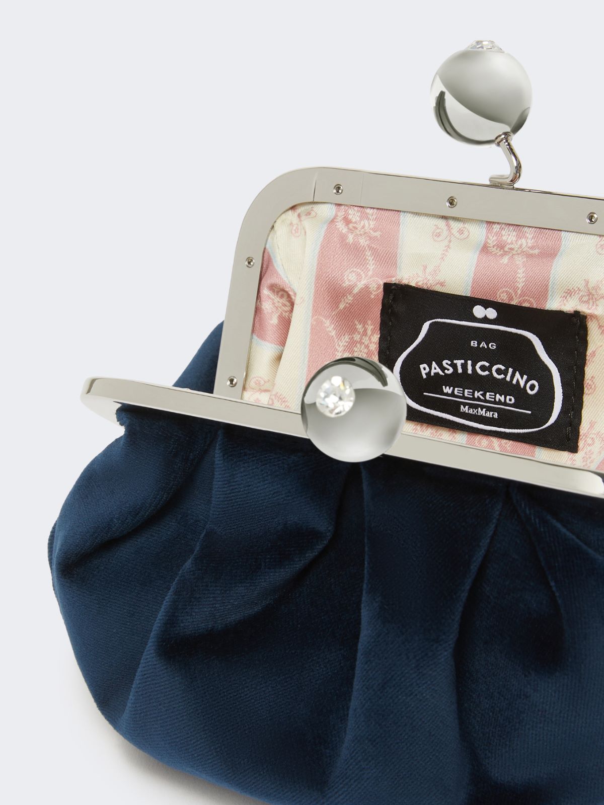 Small cotton velvet Pasticcino Bag - ULTRAMARINE - Weekend - 6