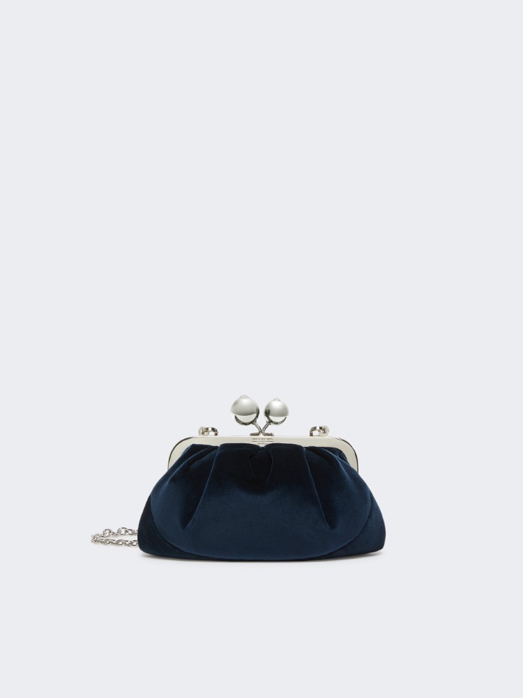 Small cotton velvet Pasticcino Bag - ULTRAMARINE - Weekend