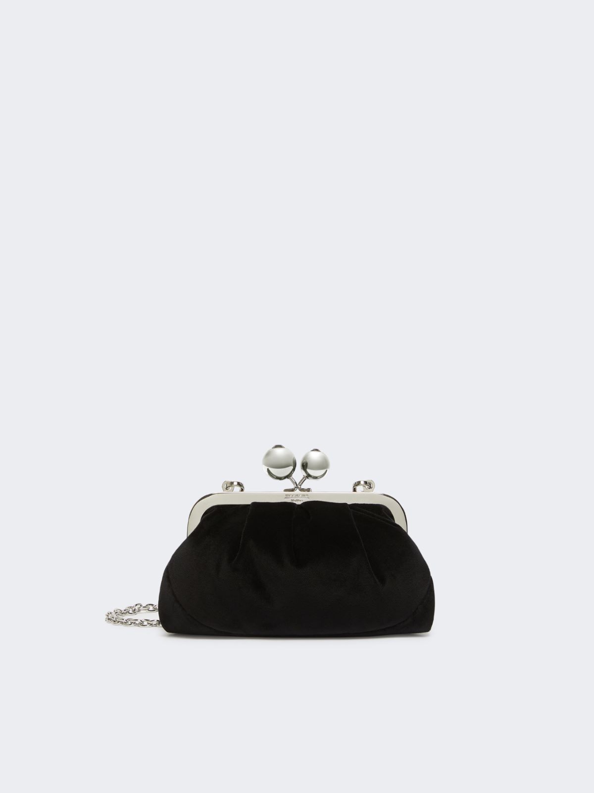 Small cotton velvet Pasticcino Bag - BLACK - Weekend