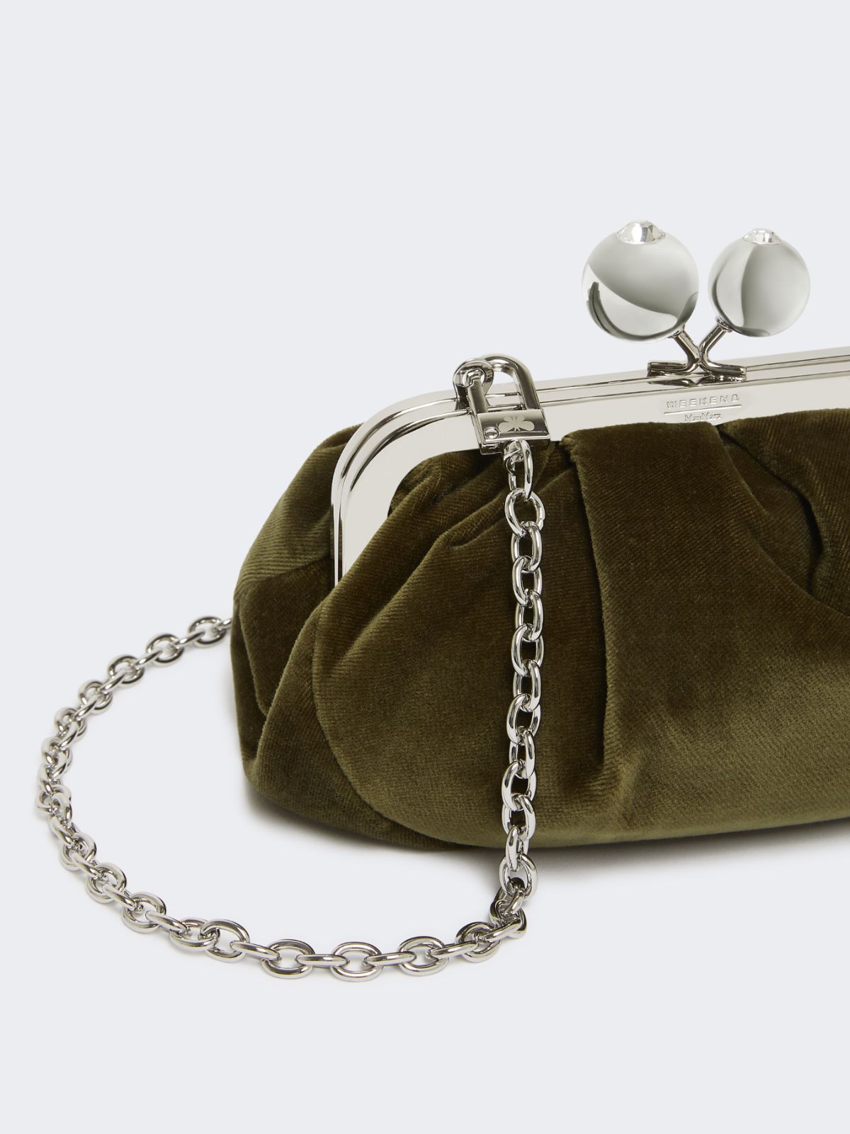 Small cotton velvet Pasticcino Bag - KAKI - Weekend - 4