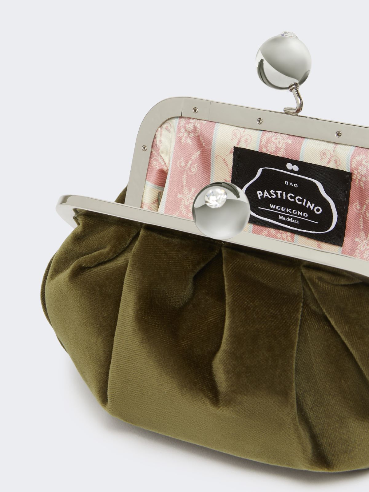 Small cotton velvet Pasticcino Bag - KAKI - Weekend - 6