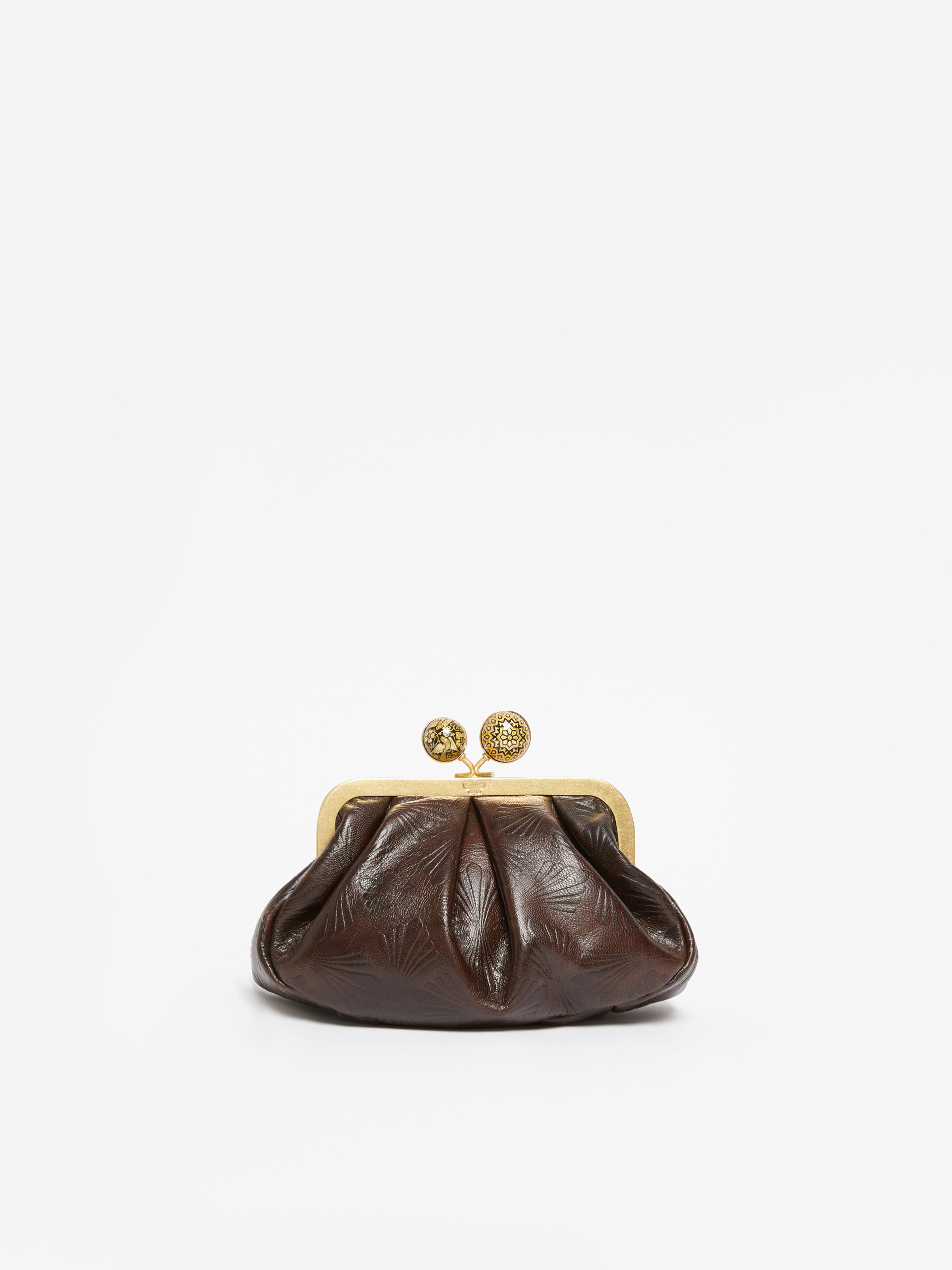 Small smooth leather Pasticcino Bag - DARK BROWN - Weekend Max Mara - 3