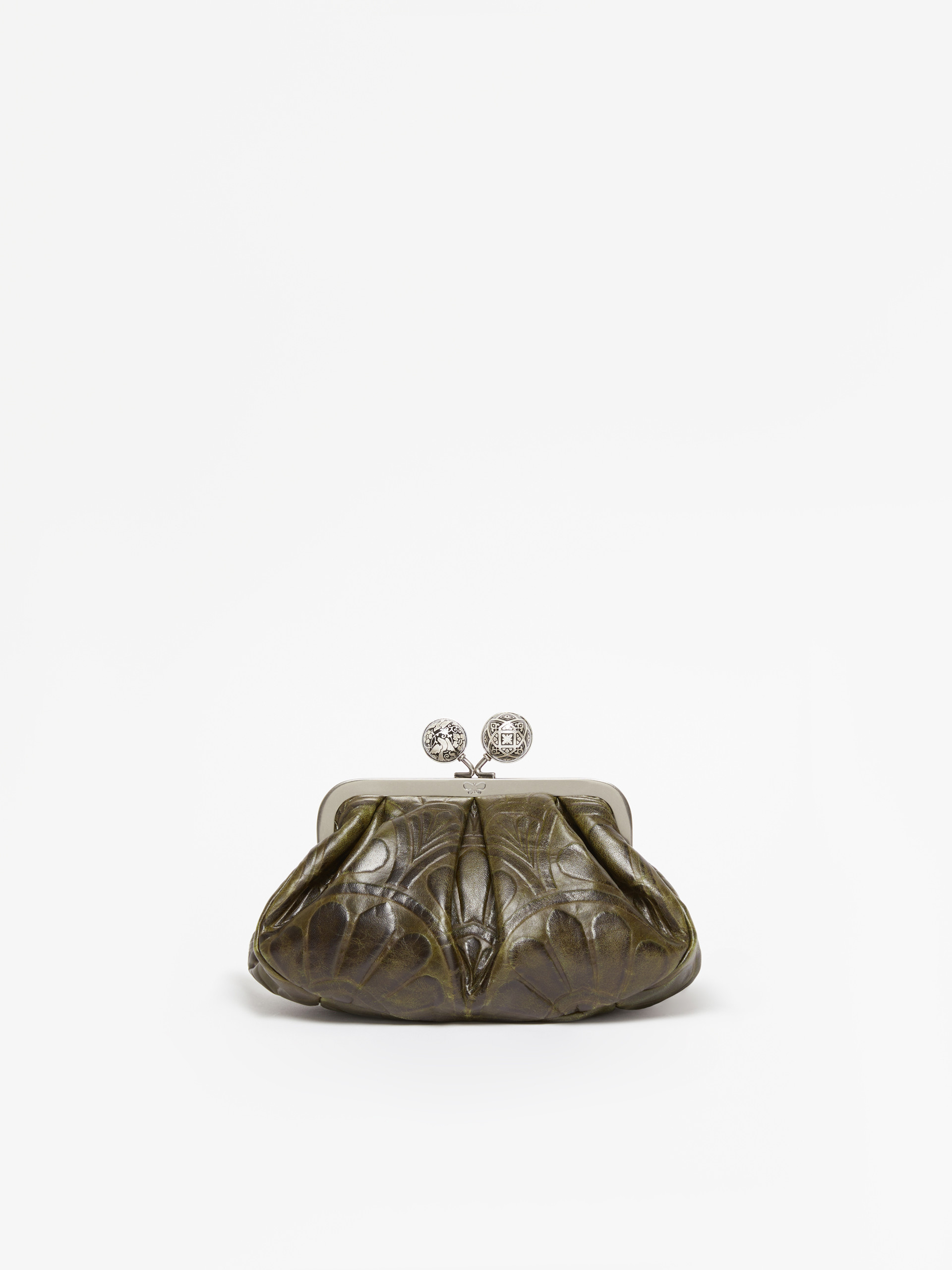 Small smooth leather Pasticcino Bag - DARK GREEN - Weekend Max Mara - 3