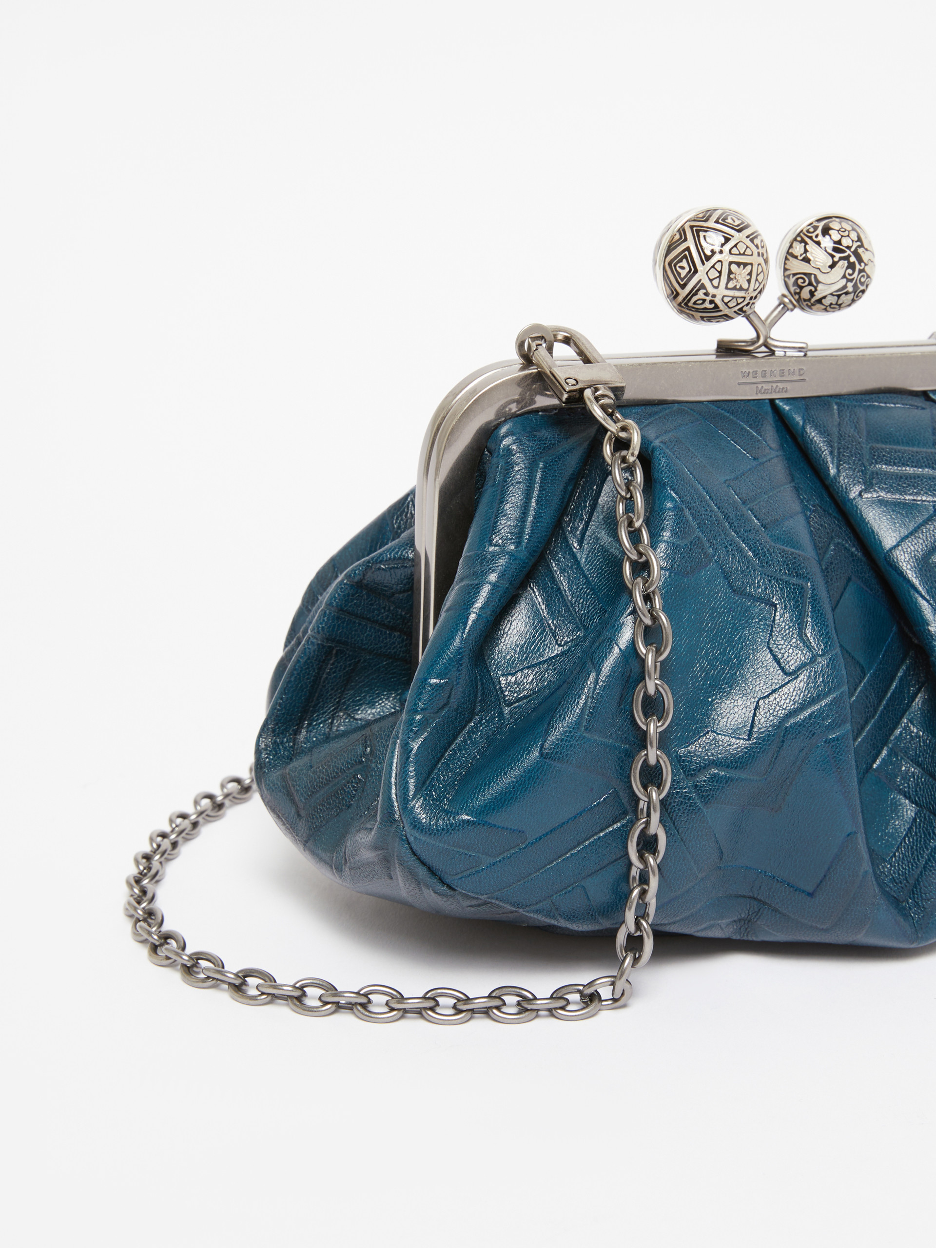 Small smooth leather Pasticcino Bag - ULTRAMARINE - Weekend Max Mara - 4