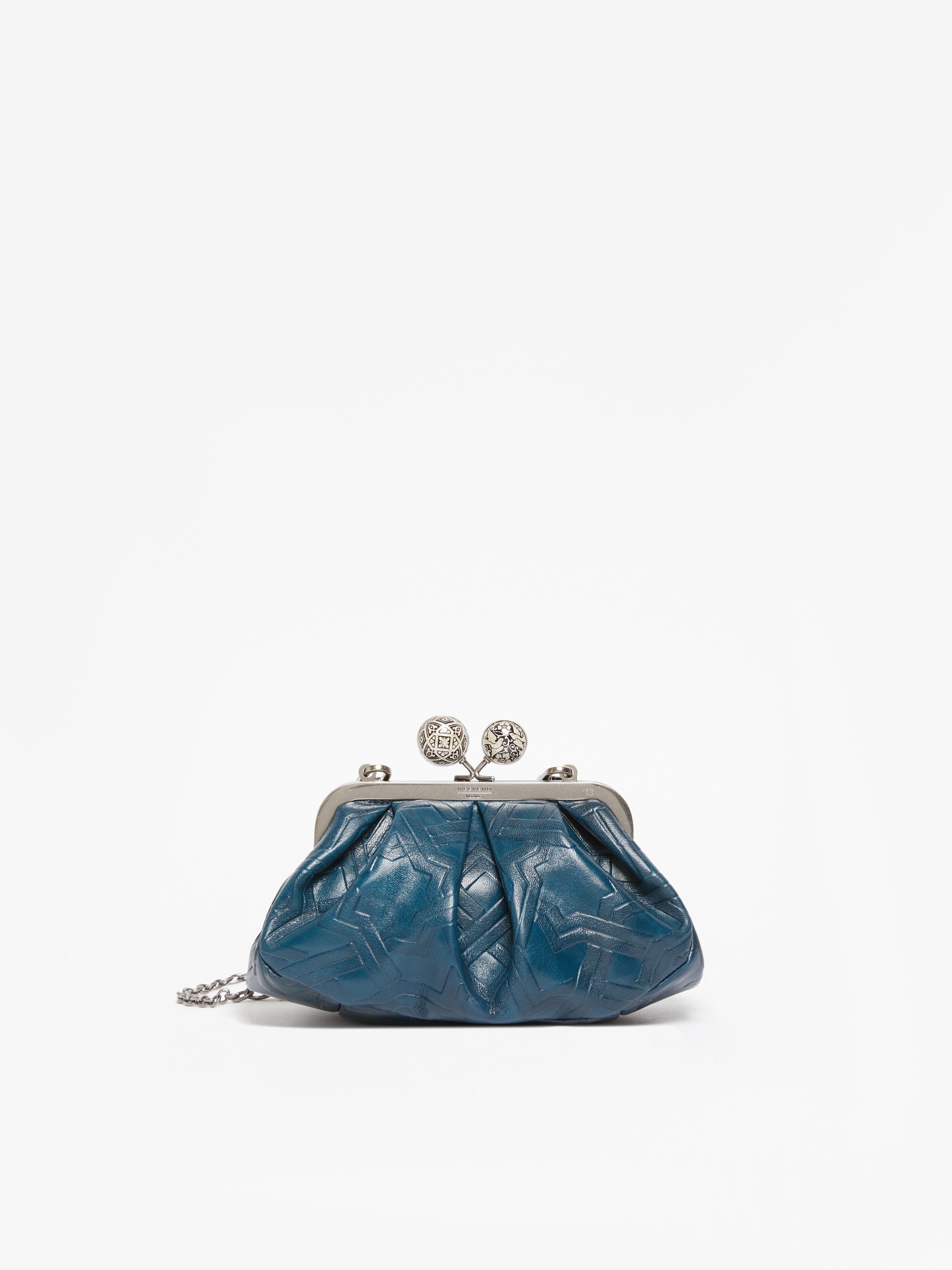 Small smooth leather Pasticcino Bag - ULTRAMARINE - Weekend Max Mara