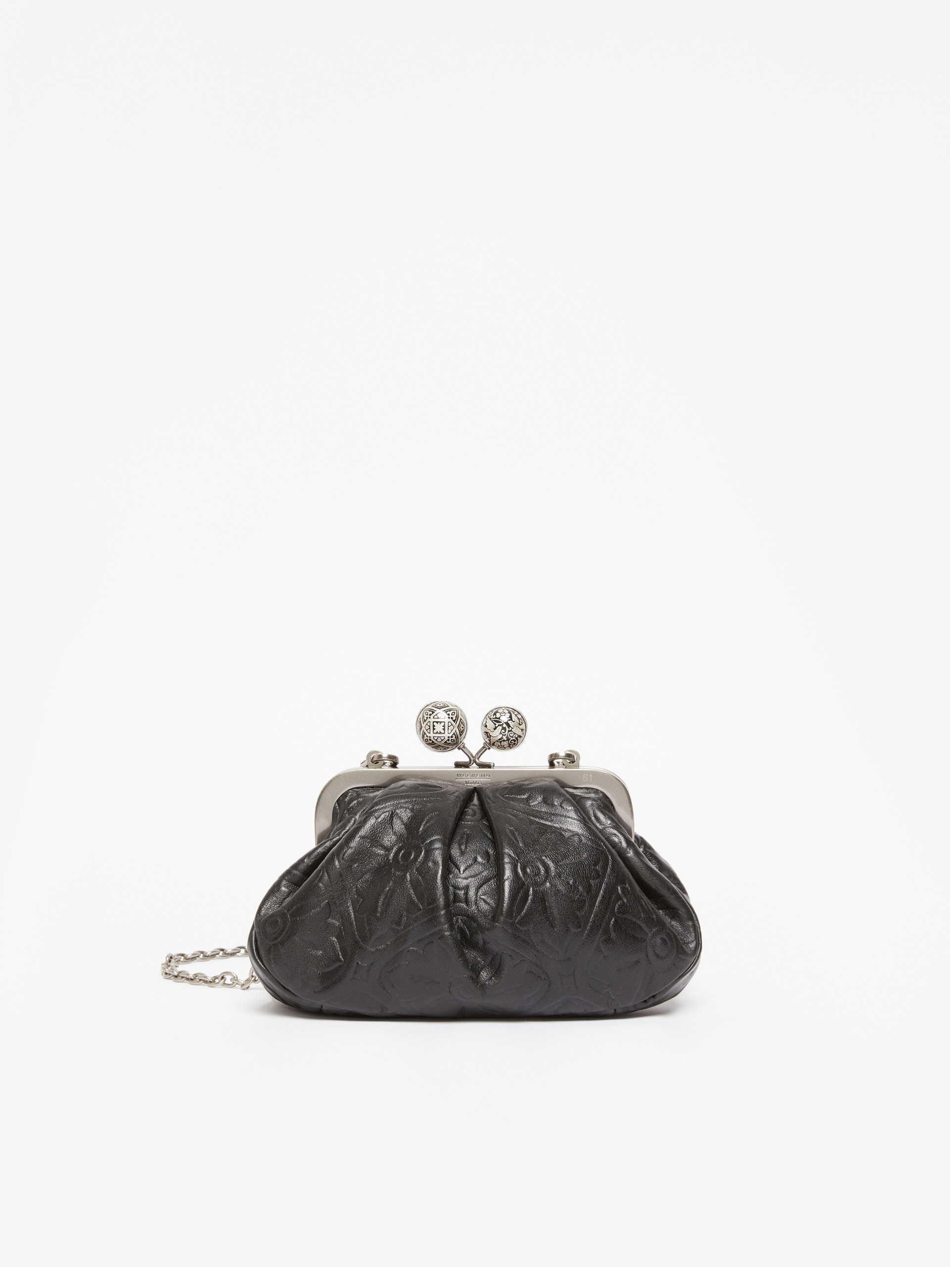Small smooth leather Pasticcino Bag - BLACK - Weekend Max Mara