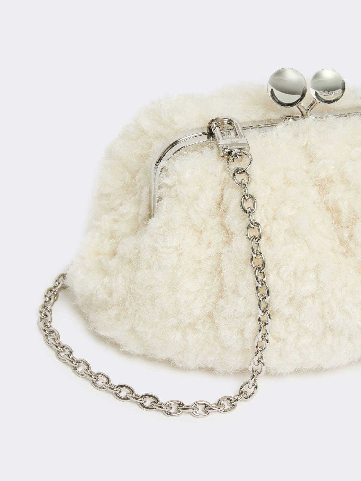 Small Pasticcino Bag with a soft texture - IVORY - Weekend - 4