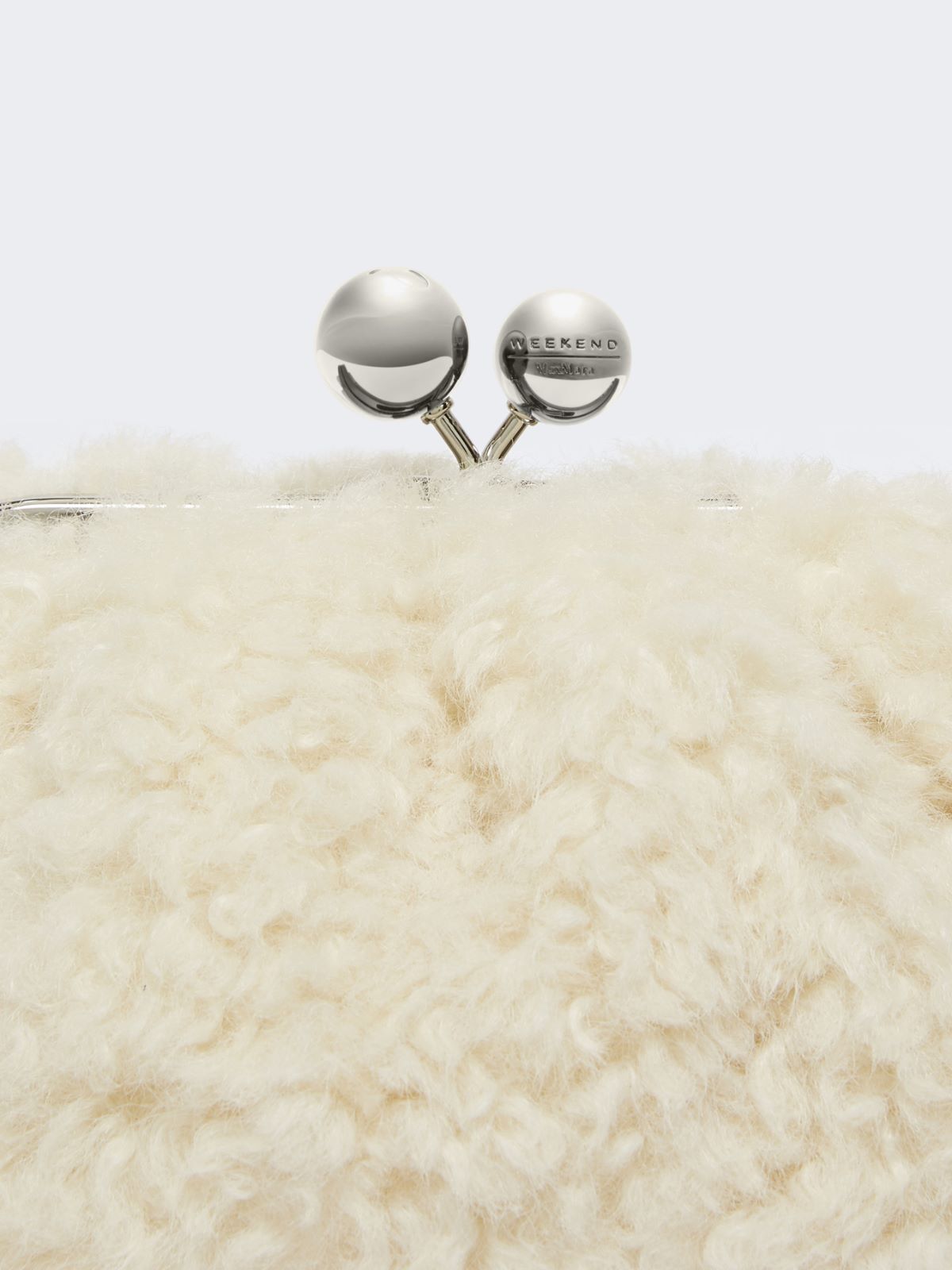 Small Pasticcino Bag with a soft texture - IVORY - Weekend - 5
