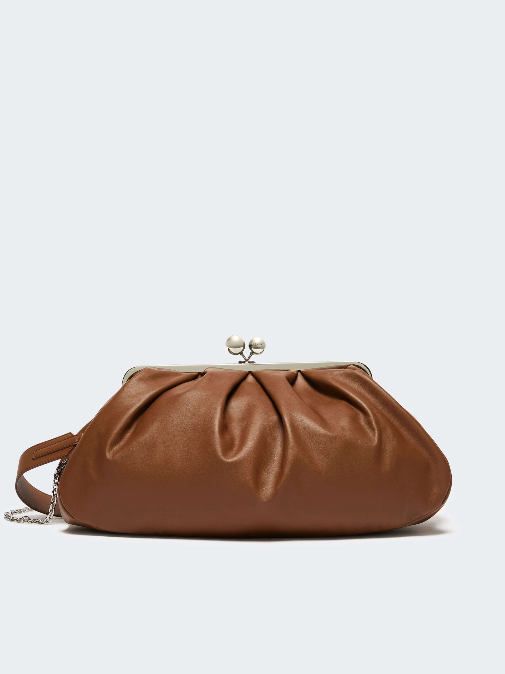 Large sheepskin Pasticcino Bag - TOBACCO - Weekend Max Mara