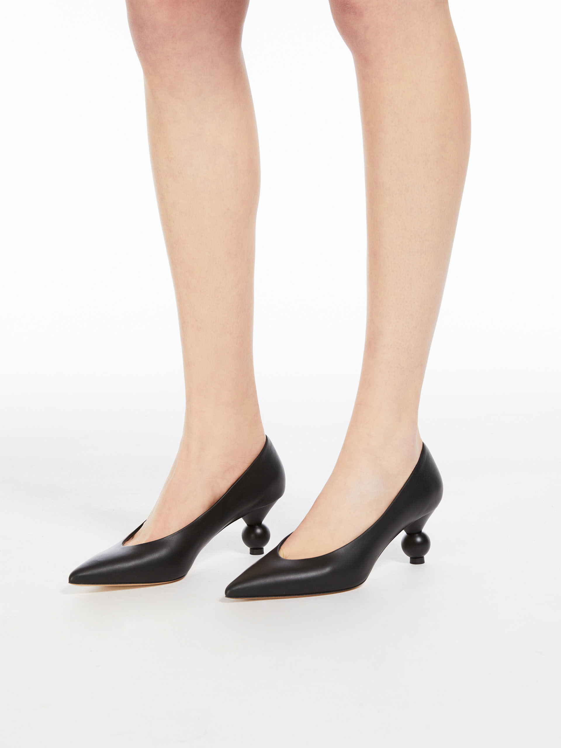 Nappa sheepskin court shoes - BLACK - Weekend Max Mara - 6