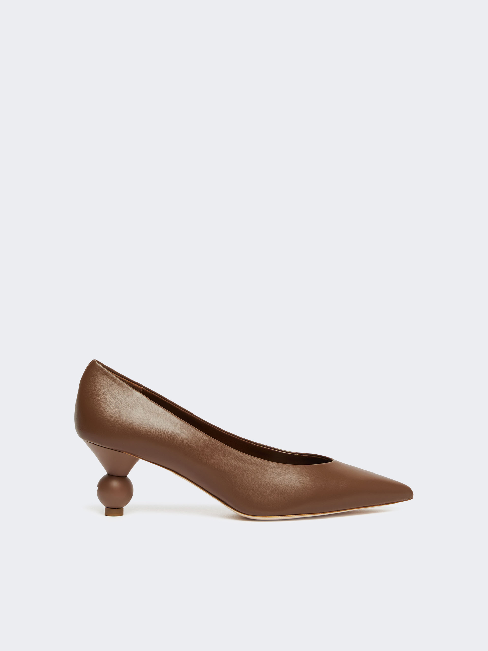Nappa sheepskin court shoes - TOBACCO - Weekend Max Mara