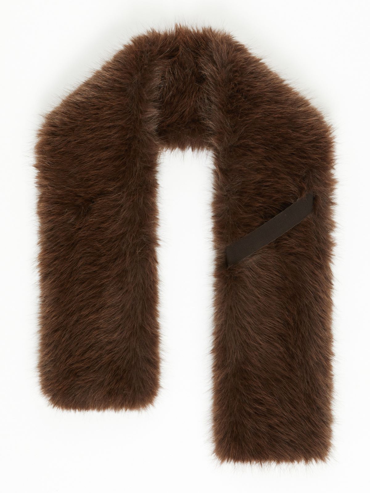 Soft textured scarf - DARK BOWN - Weekend - 2