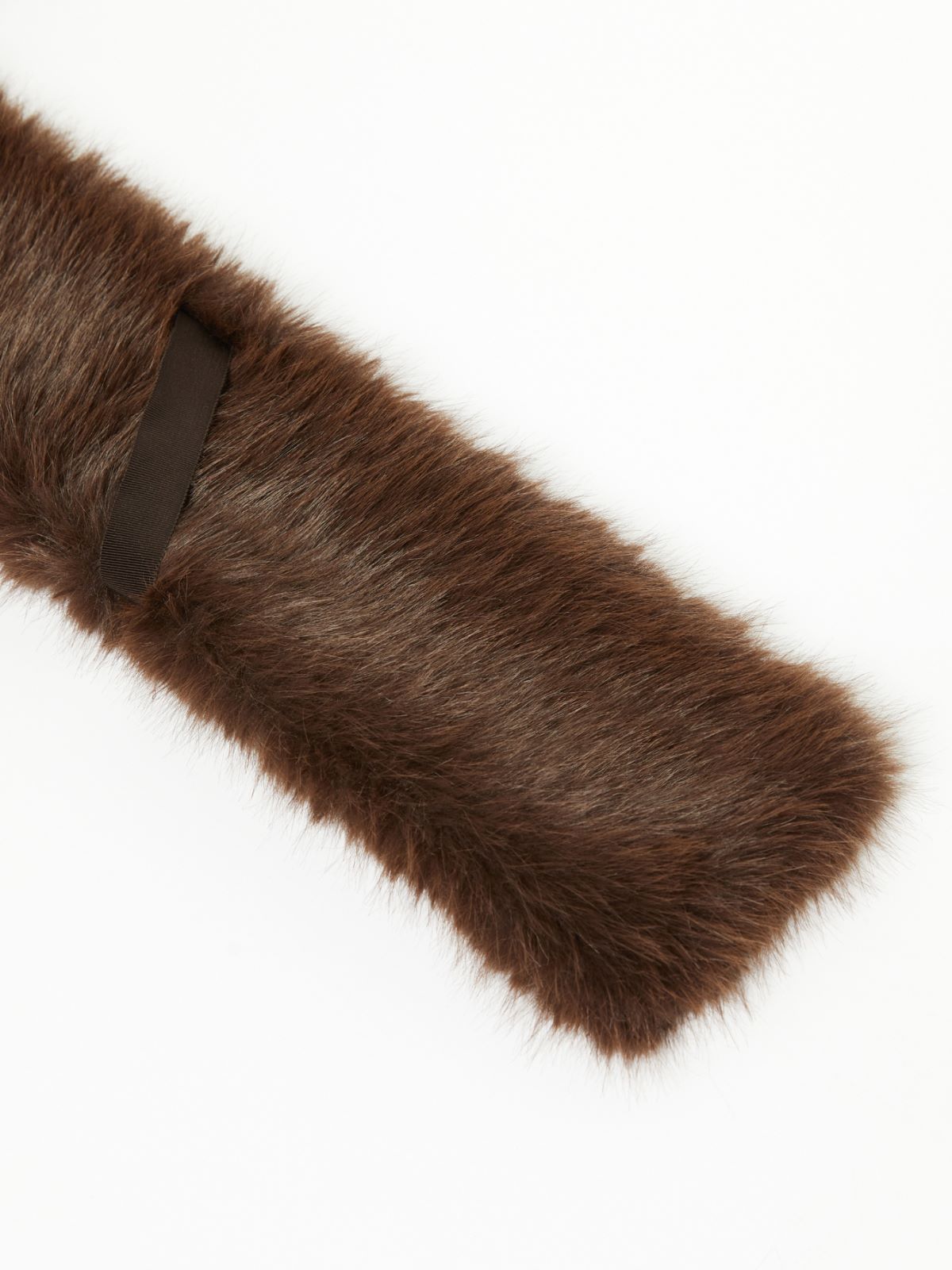 Soft textured scarf - DARK BOWN - Weekend - 3