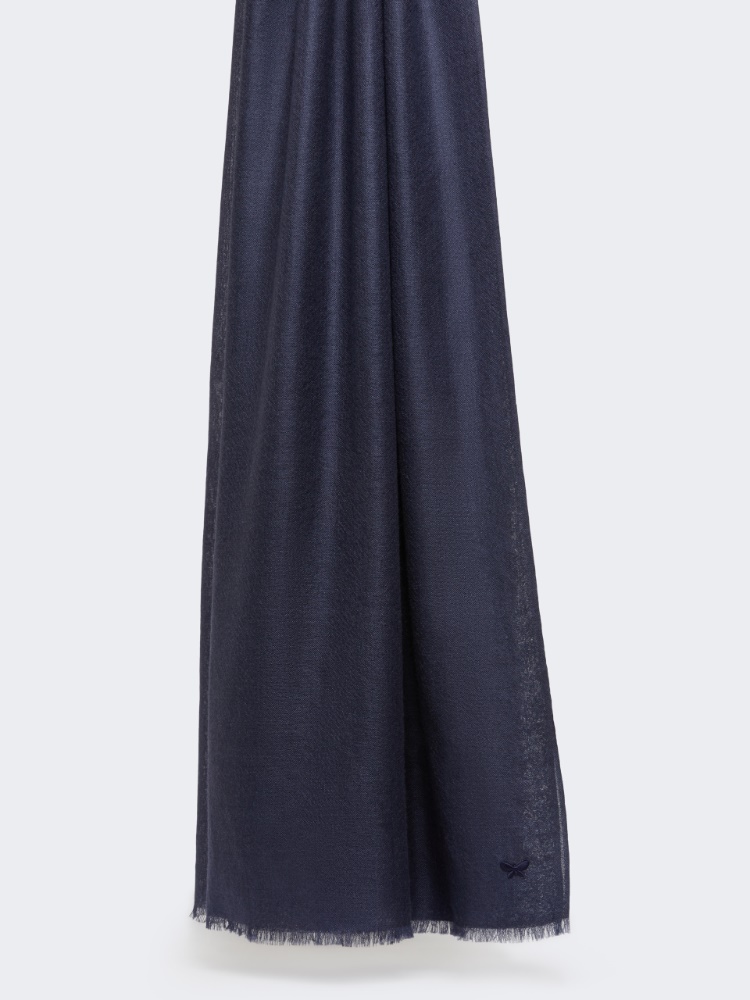 Cashmere and silk stole - MIDNIGHTBLUE - Weekend