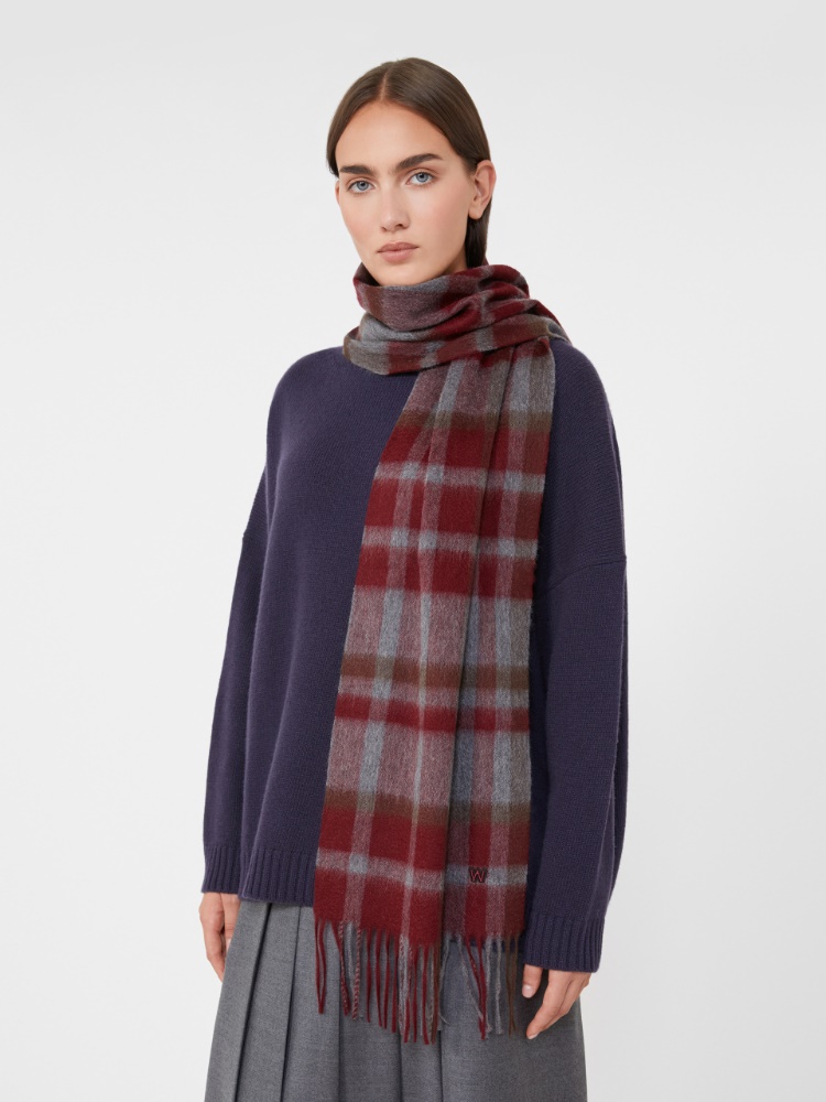 Jacquard cashmere scarf - MEDIUM GREY - Weekend - 2