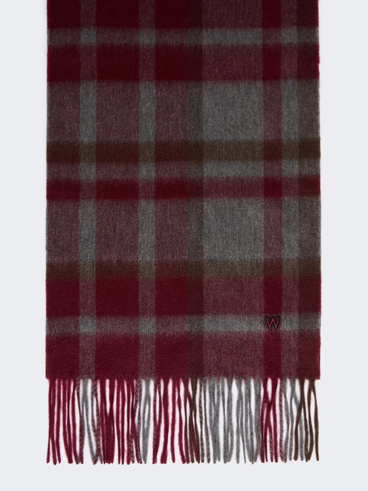 Jacquard cashmere scarf - MEDIUM GREY - Weekend - 2