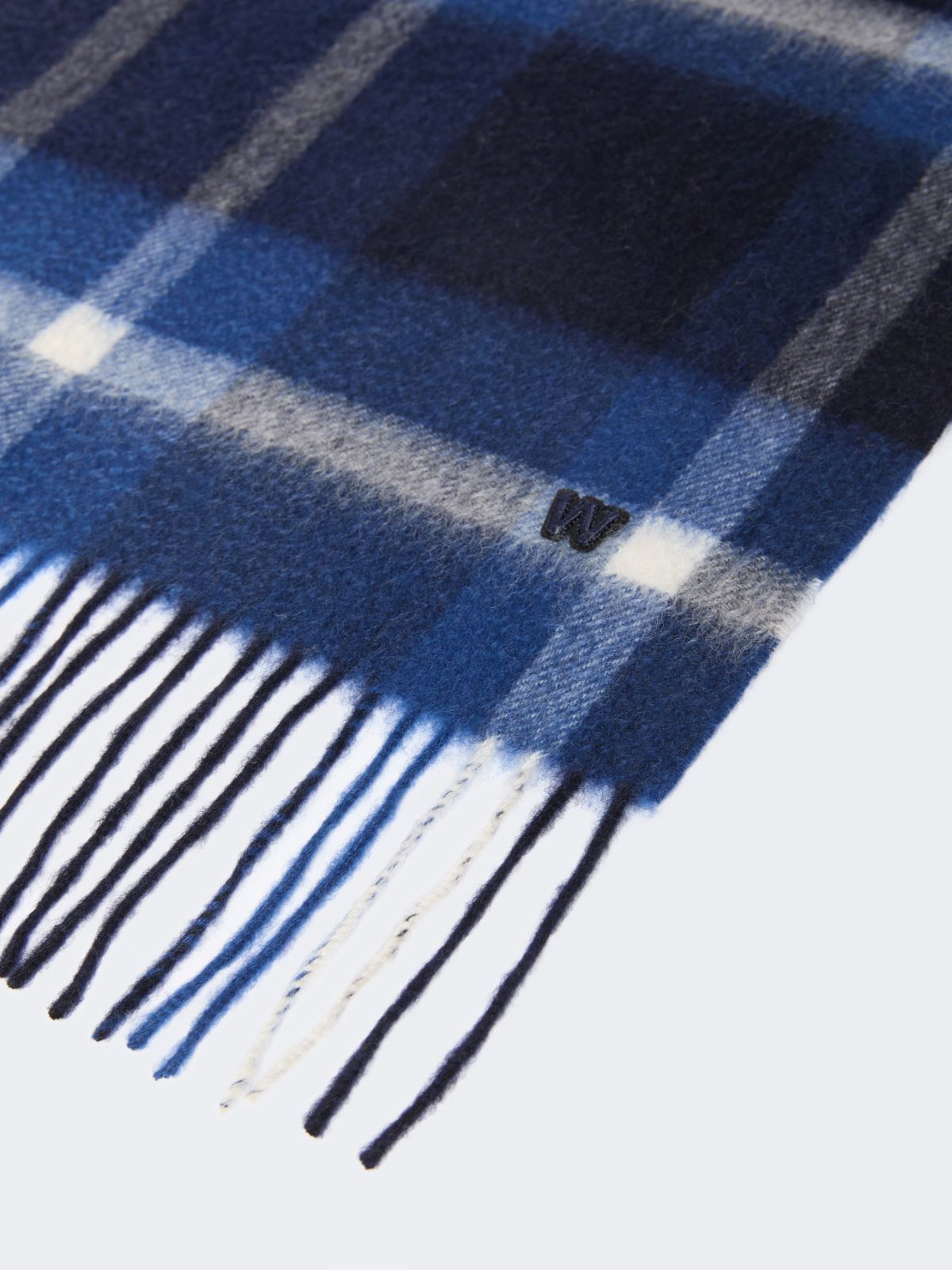 Jacquard cashmere scarf - ULTRAMARINE - Weekend - 2