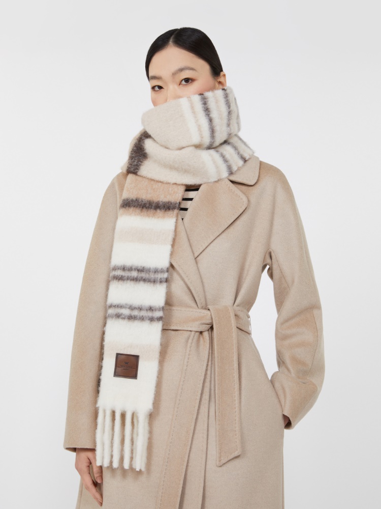 Alpaca-blend scarf - WHITE - Weekend - 2