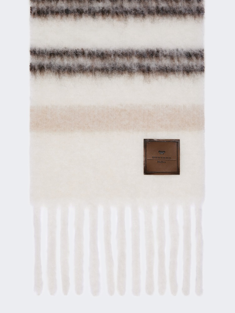 Alpaca-blend scarf - WHITE - Weekend