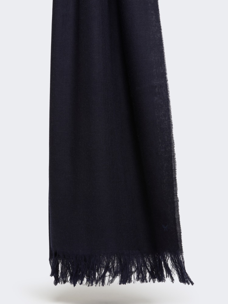 Embroidered wool stole - MIDNIGHTBLUE - Weekend Max Mara