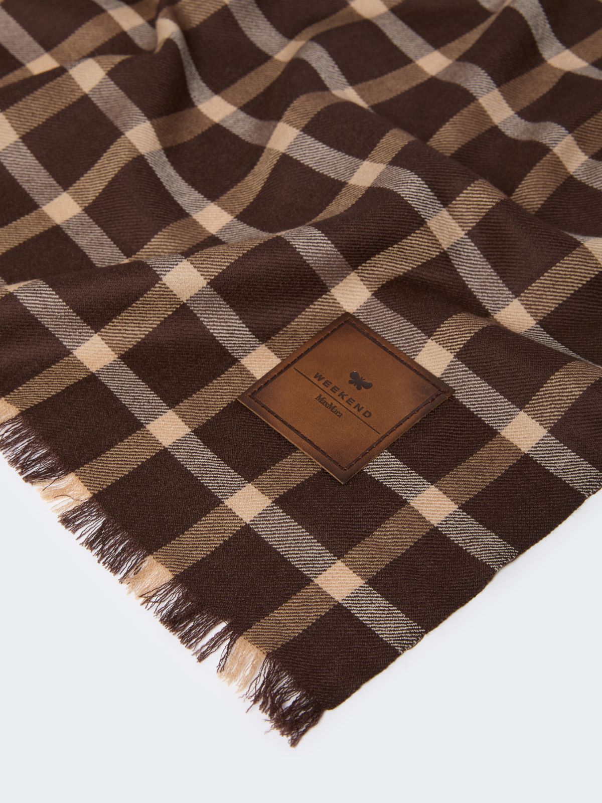 Patterned wool stole - BEIGE - Weekend - 3