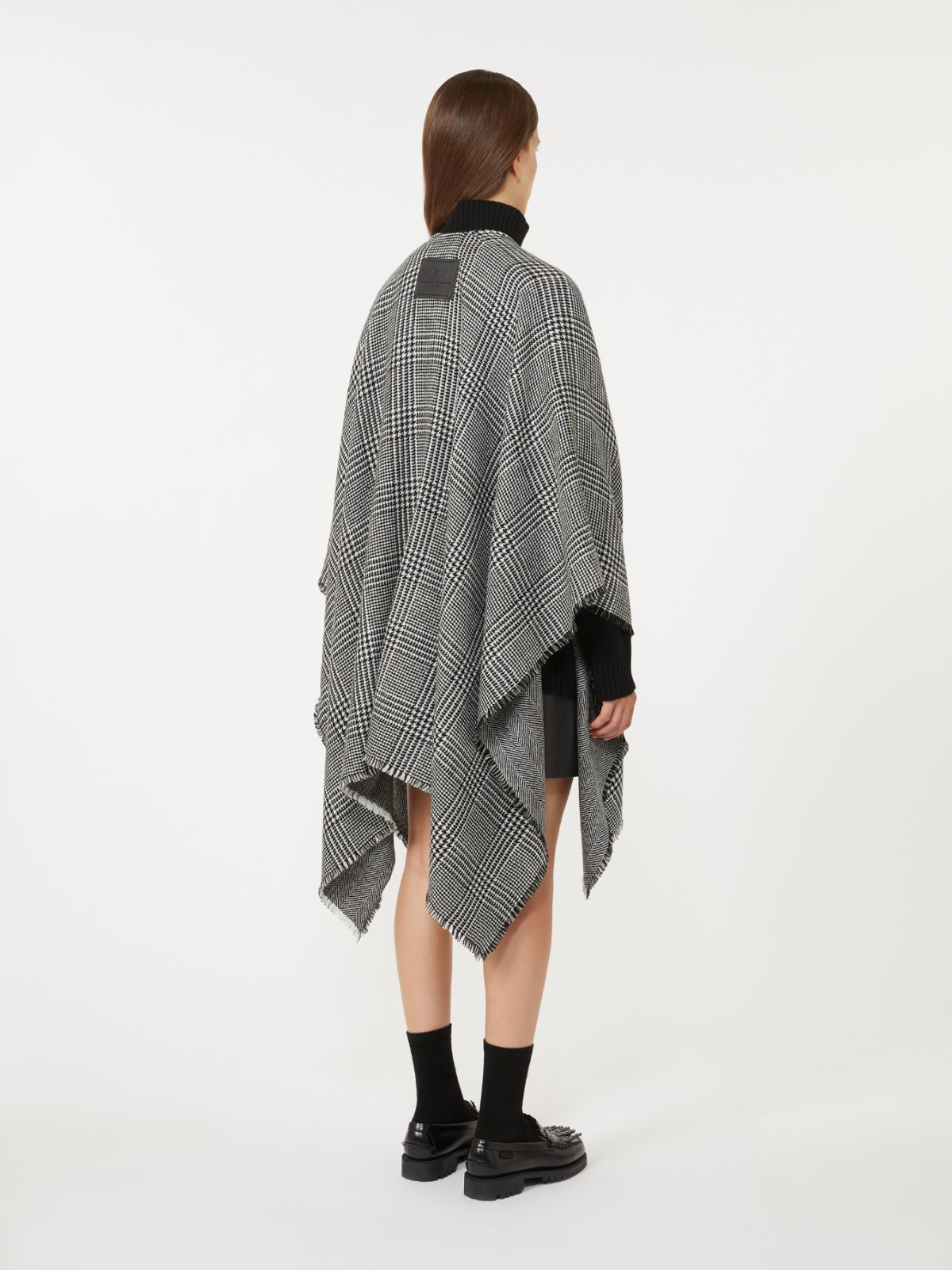 Double-face wool cape - BLACK - Weekend - 3