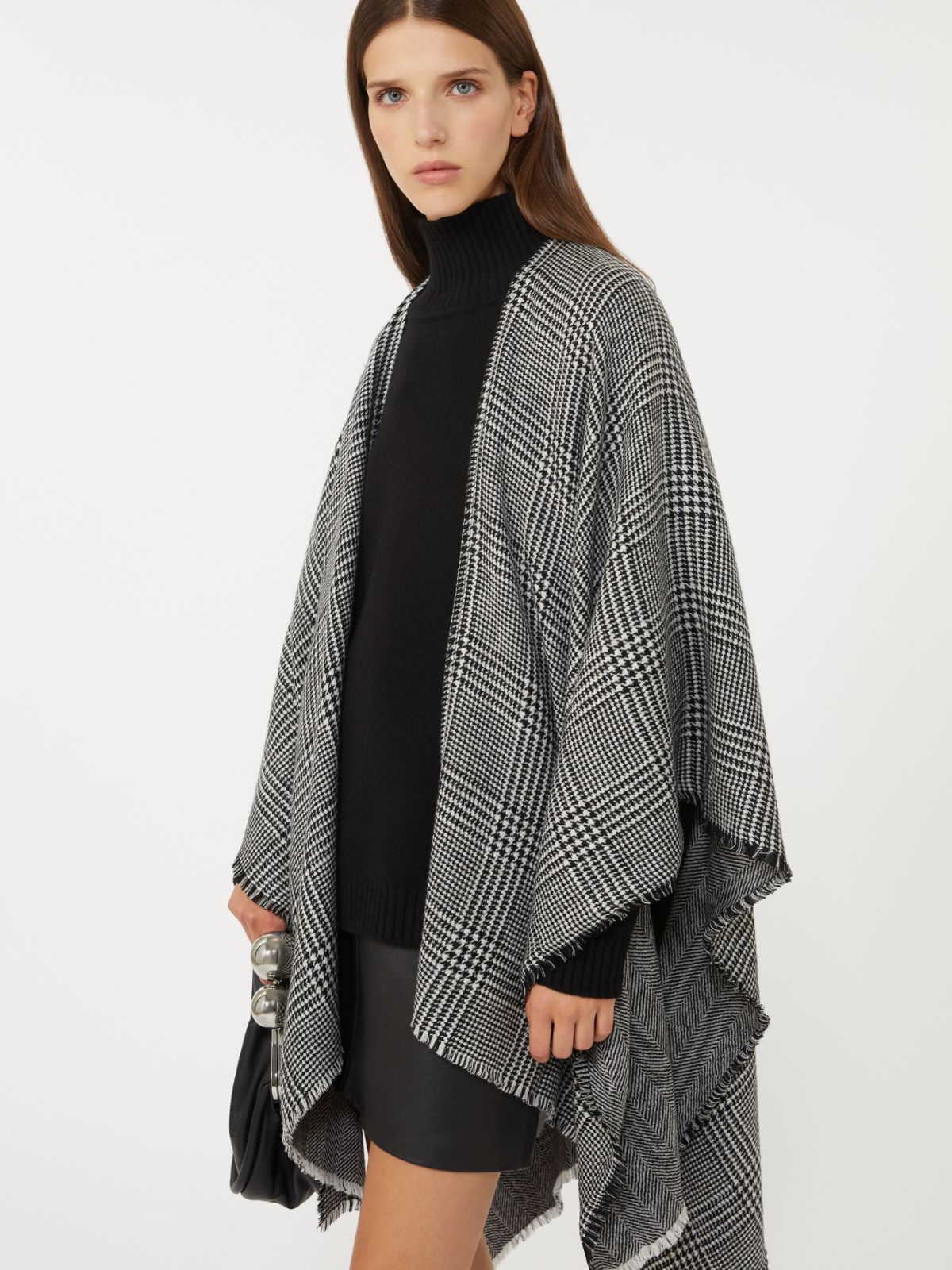 Double-face wool cape - BLACK - Weekend - 4