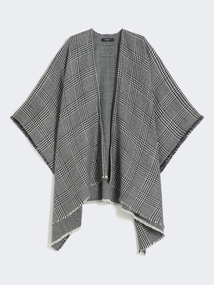 Double-face wool cape - BLACK - Weekend