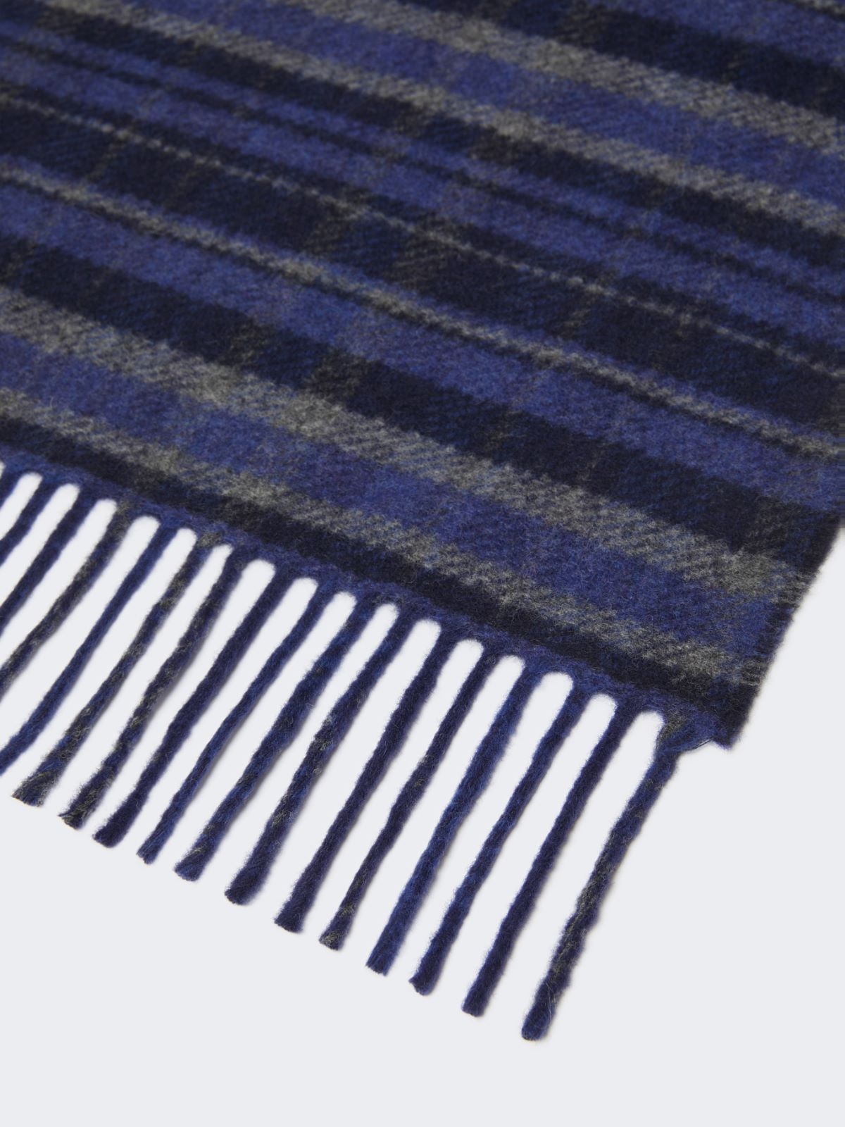Jacquard wool-blend stole - ULTRAMARINE - Weekend - 2