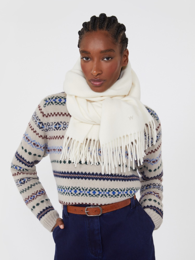 Wool stole - WHITE - Weekend Max Mara - 2
