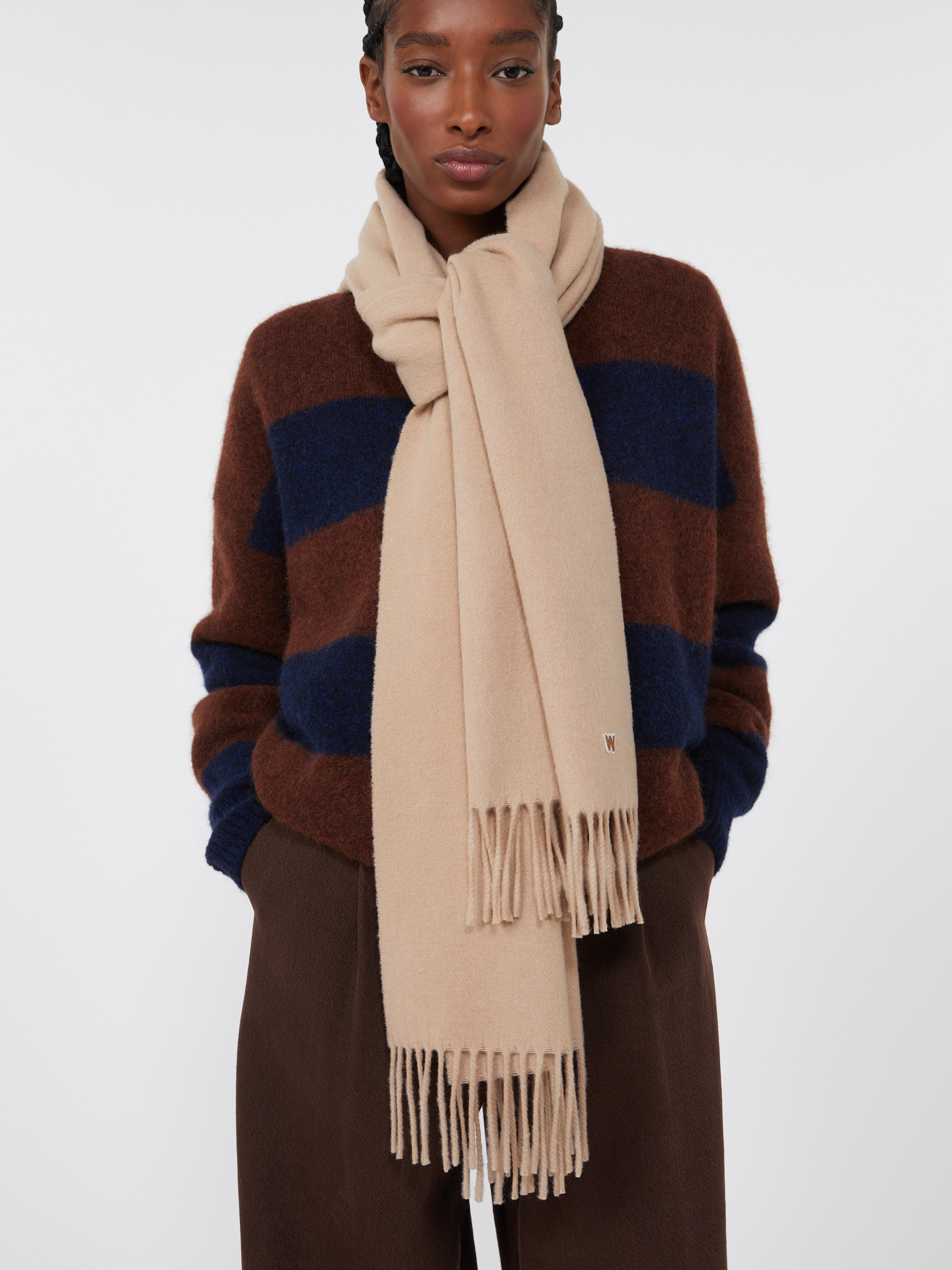 Wool stole - BEIGE - Weekend Max Mara - 4