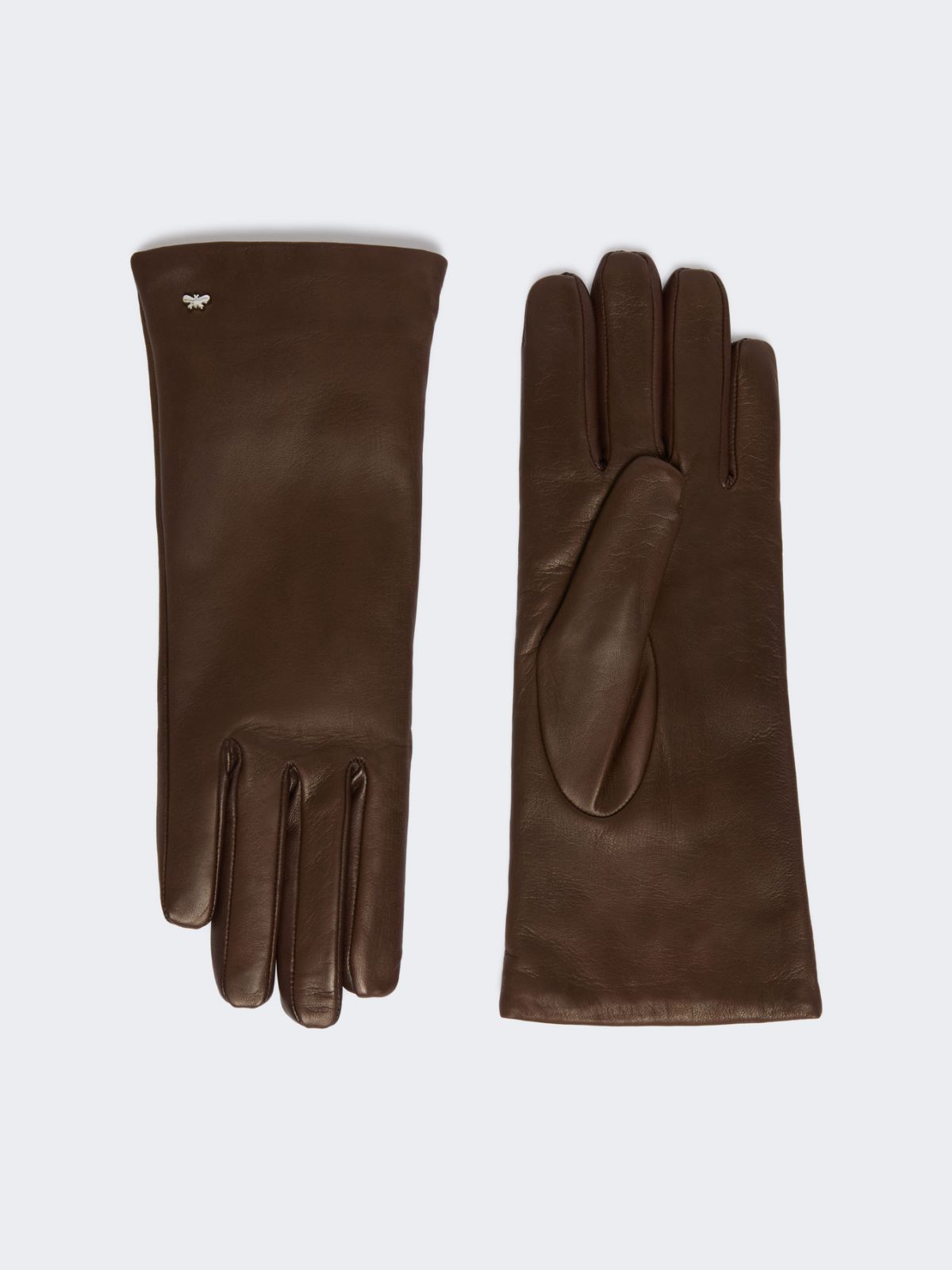 Nappa leather gloves - DARK BROWN - Weekend