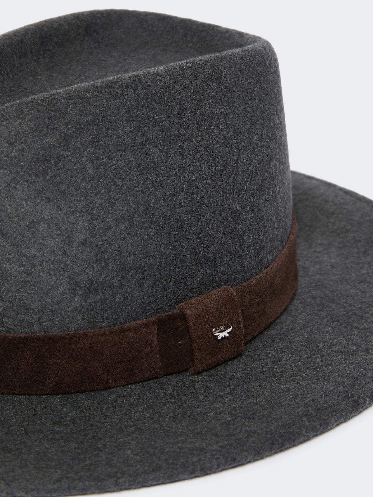 Wool felt fedora - MEDIUM GREY - Weekend - 2