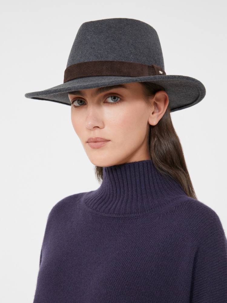Wool felt fedora - MEDIUM GREY - Weekend - 2