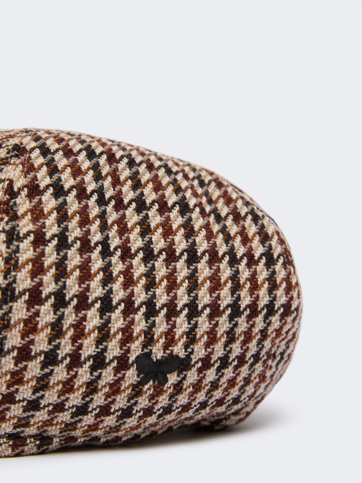 Wool and cotton basketweave beret - RED PURPLE - Weekend - 2