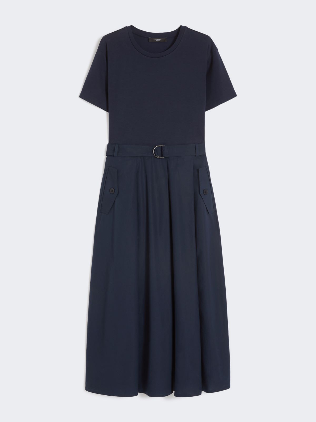 Jersey and poplin dress - NAVY - Weekend - 4