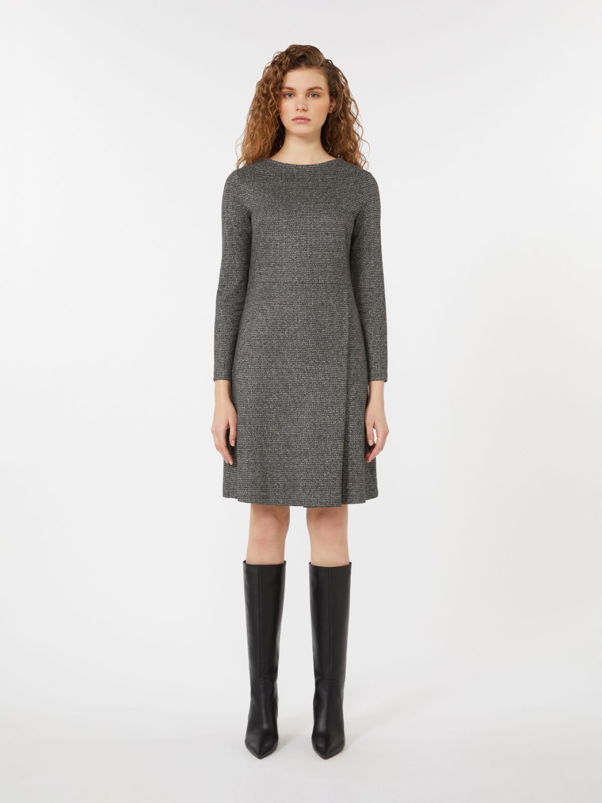Jacquard jersey dress - DARK GREY - Weekend - 2