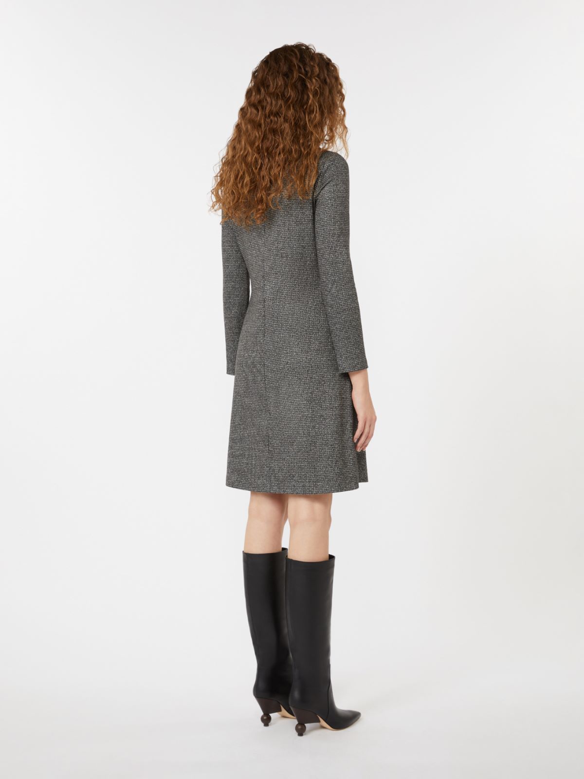 Jacquard jersey dress - DARK GREY - Weekend - 3