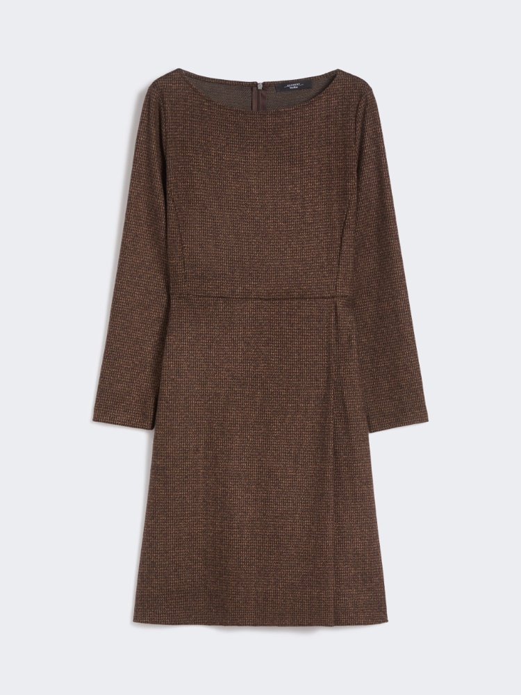Abito in jersey jacquard - CIOCCOLATO - Weekend - 2
