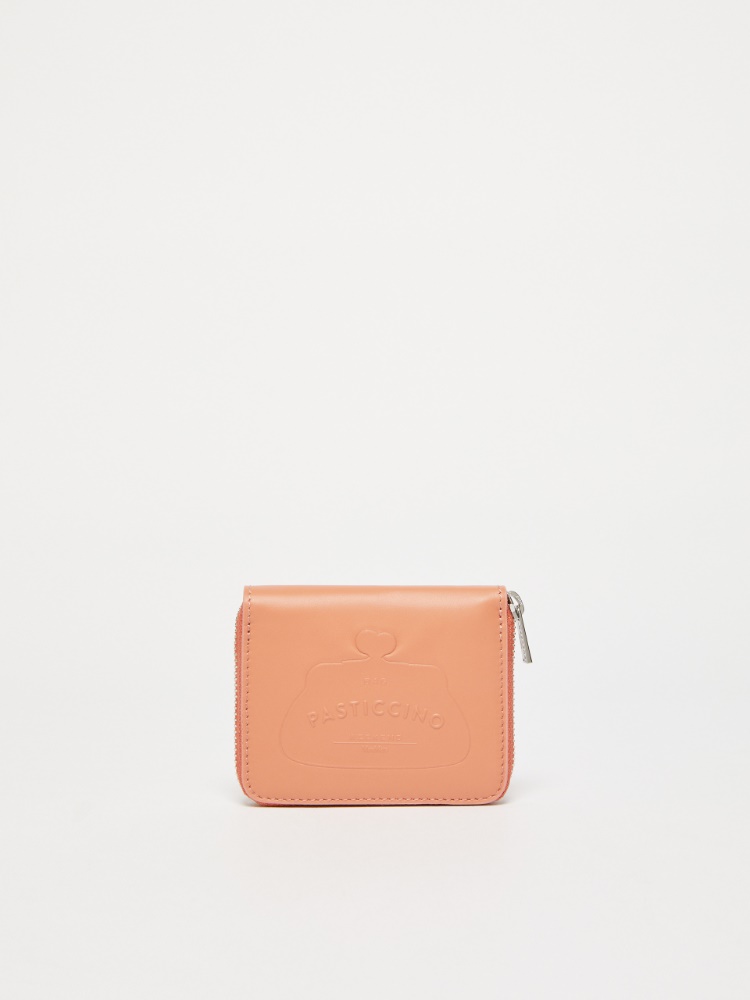 Leather zip-around wallet - PINK - Weekend Max Mara