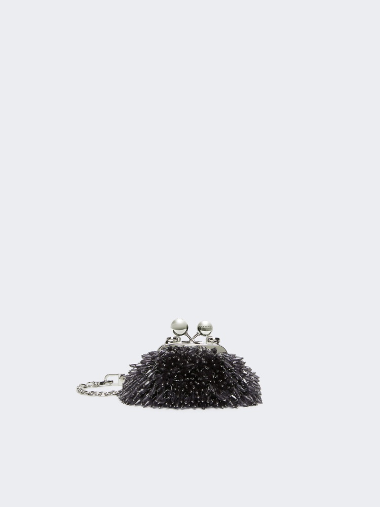 Pasticcino Bag nano in raso con strass - NERO - Weekend